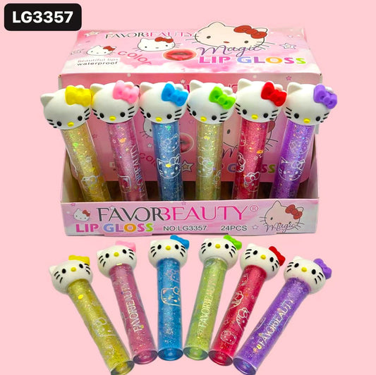 Lip Gloss Hello Kitty Colores 24 PCS LG3357.