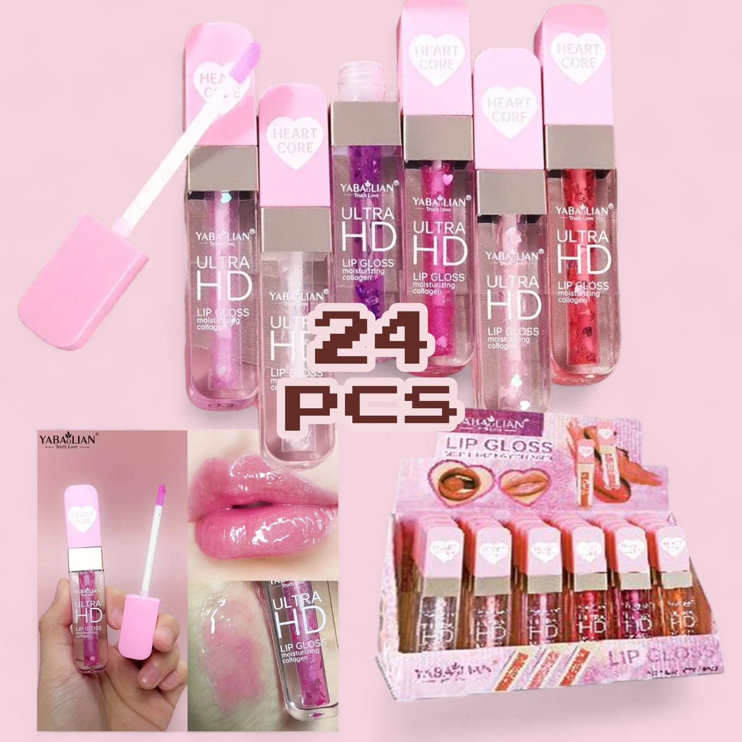 Lip Gloss Magico Ultra HD 24 PCS Y3087