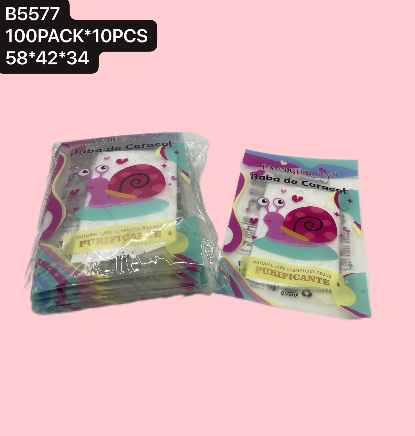 MASCARILLA FACIAL BABA DE CARACOL 10 PZ B5577