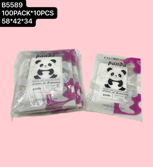 MASCARILLA FACIAL PANDA 10 PZ B5589