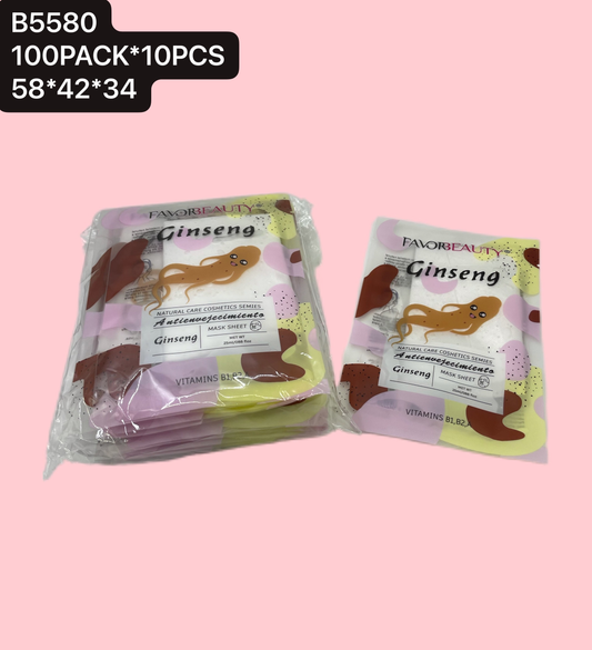 MASCARILLA FACIAL GINSENG 10 PZ B5580