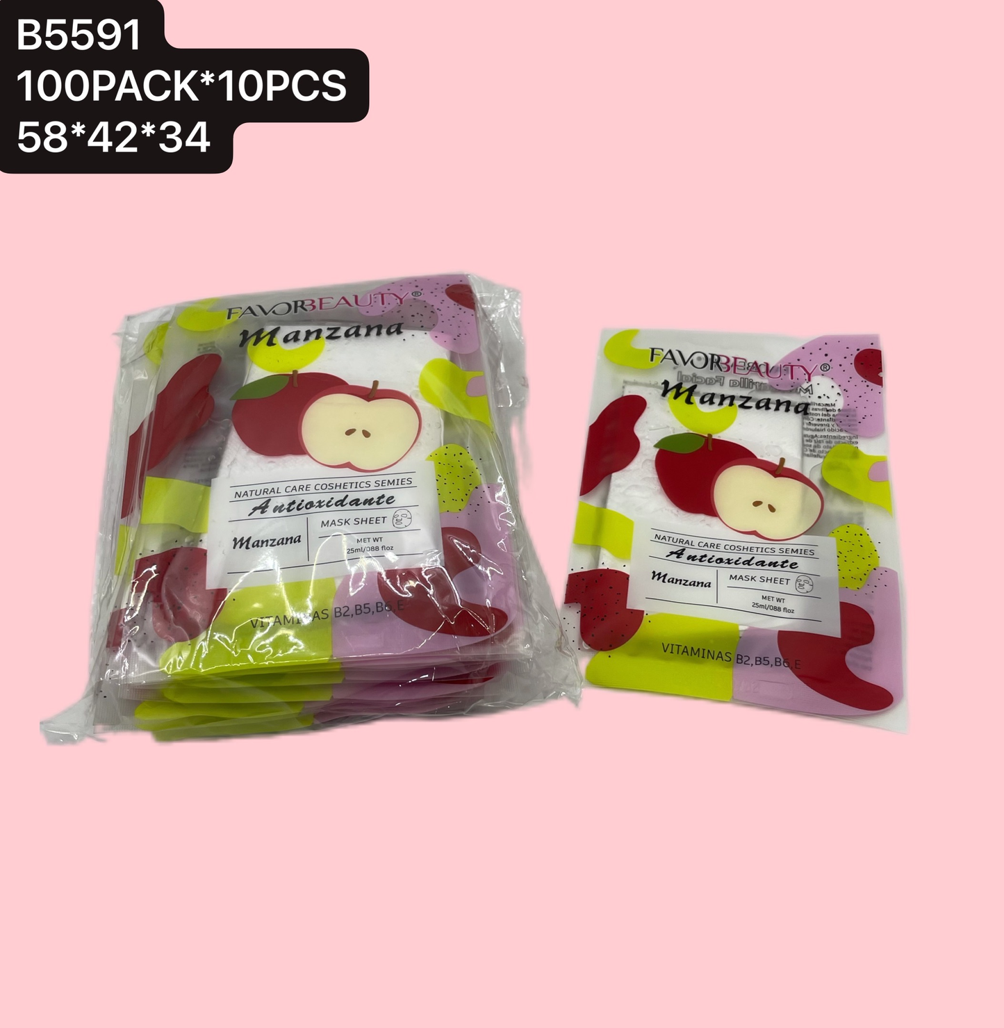 MASCARILLA FACIAL MANZANA 10 B5591