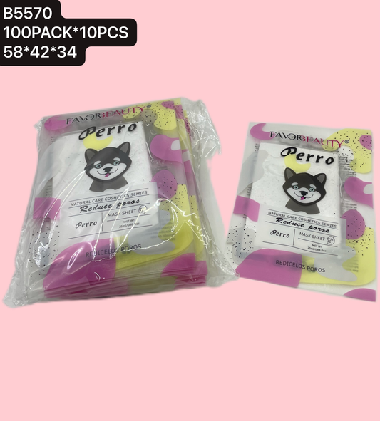 MASCARILLA FACIAL PERRO 10 PZ B5570