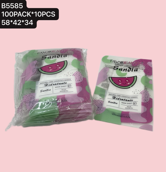 MASCARILLA FACIAL SANDIA 10 PZ B5585