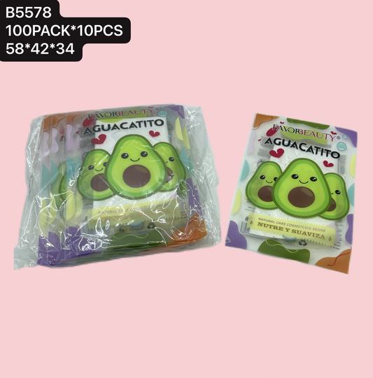 MASCARILLA FACIAL AGUACATITO 10 PZ B5578
