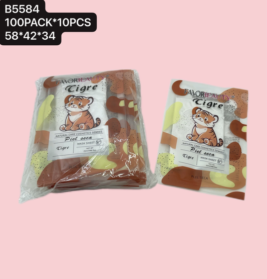 MASCARILLA FACIAL TIGRE 10 PZ B5584
