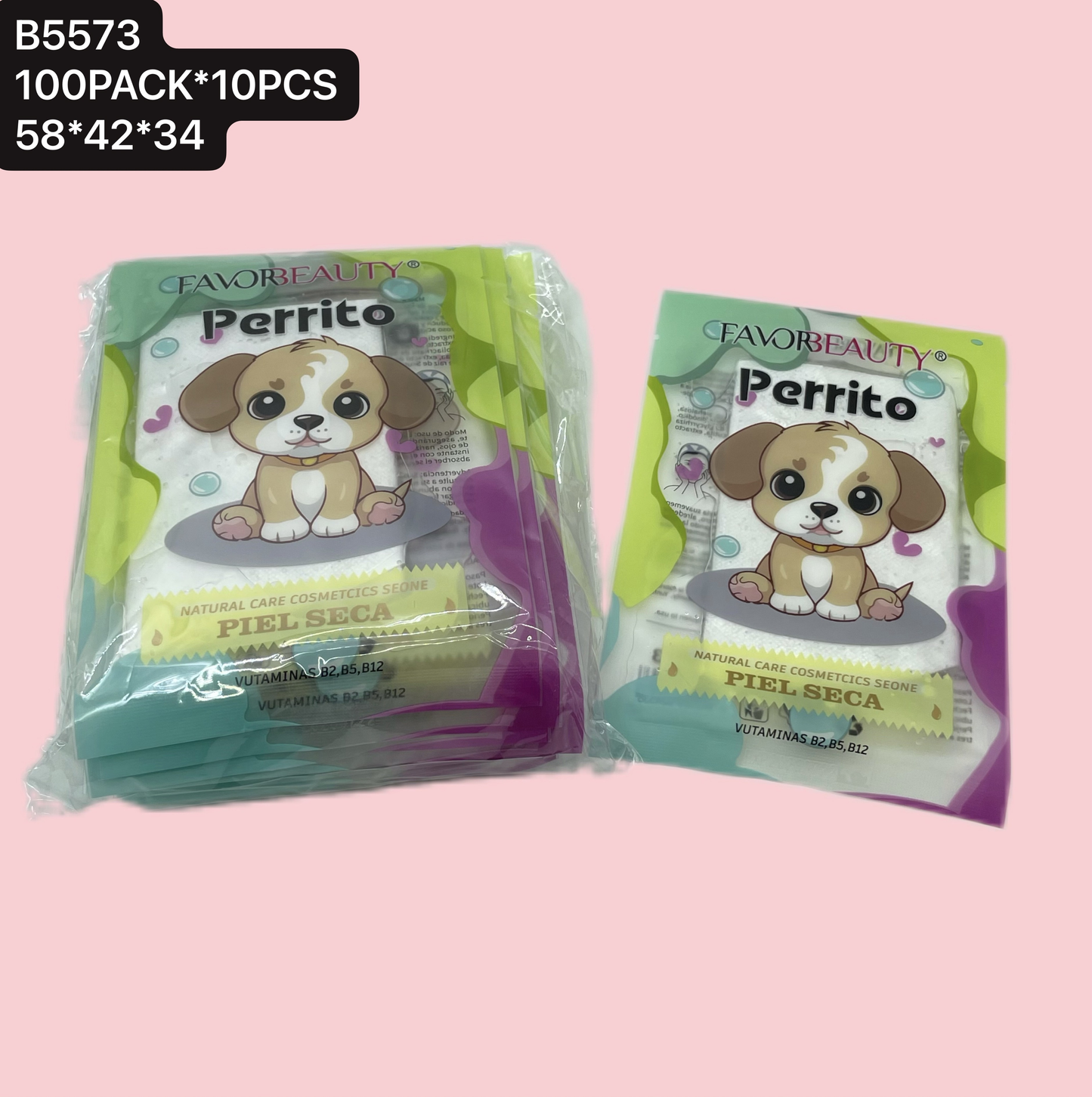 MASCARILLA FACIAL PERRITO 10 PZ B5573