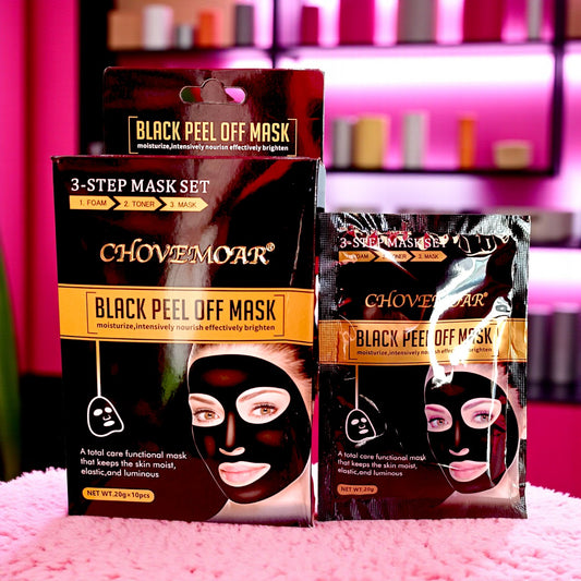 MASCARILLA NEGRA CAJA CON 10PZS MLBB-03