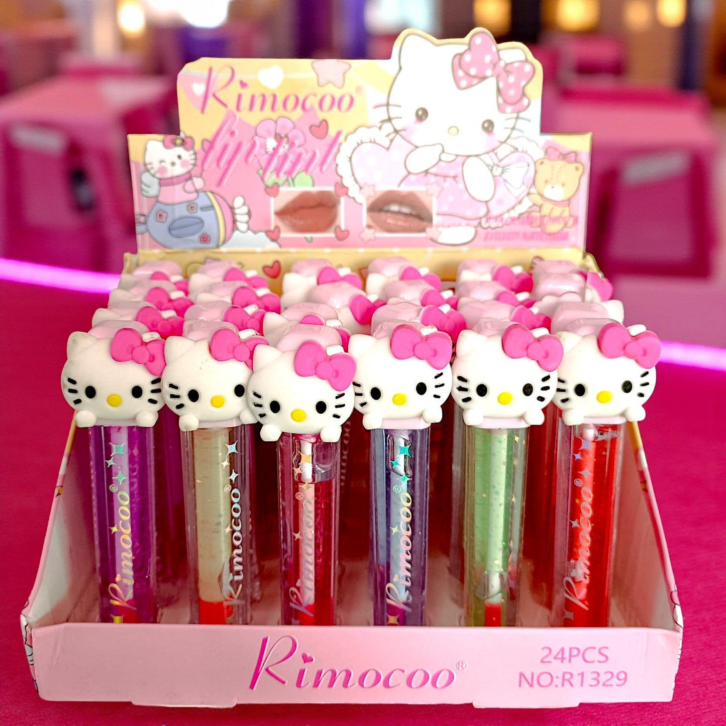 GLOSS CON GLITTER KITTY 24PZS R1329