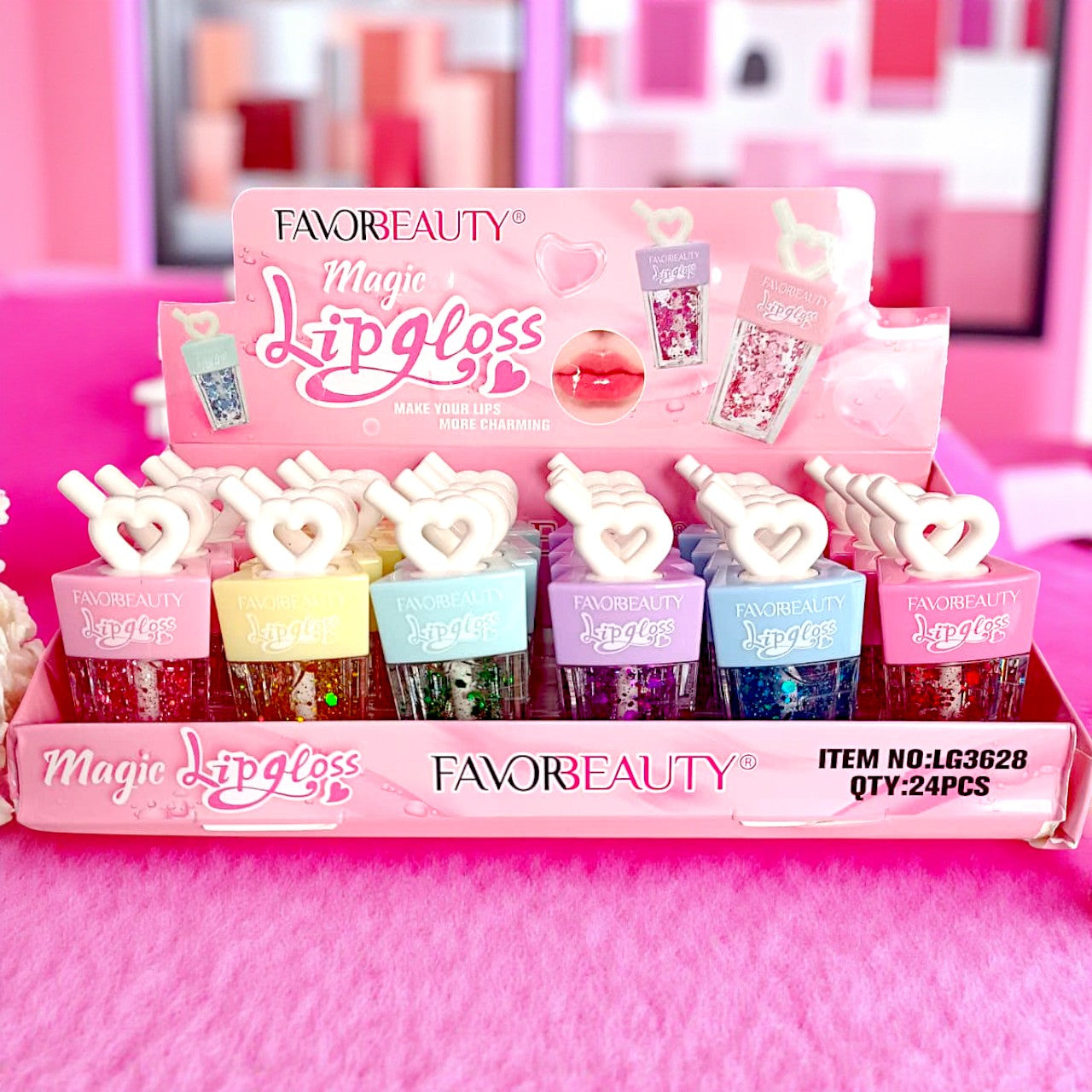 GLOSS MAGICO JUGUITO CORAZON  24PZS LG3628