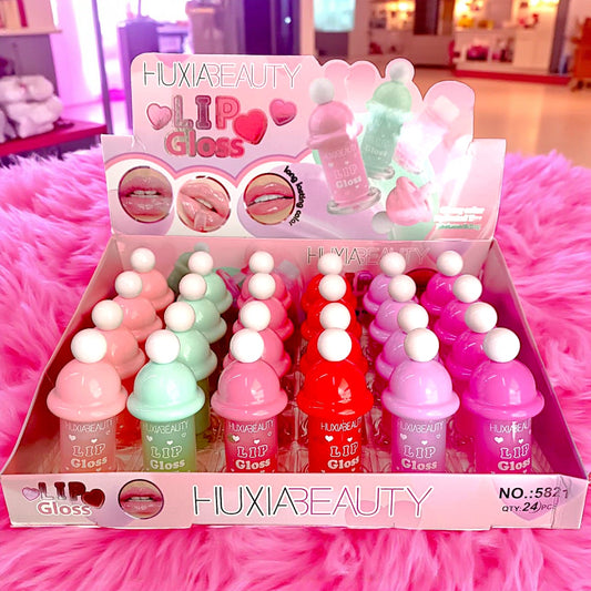 GLOSS DE COLORES DE MAMILA HUXIA 24PZS 5821