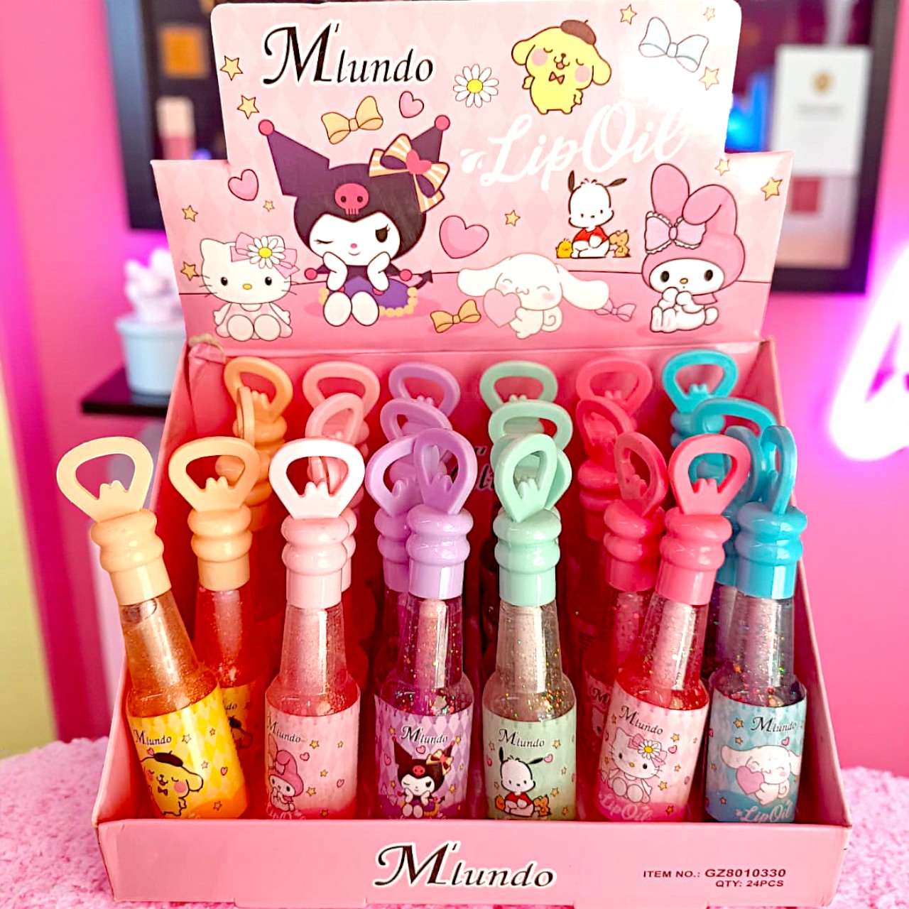 GLOSS DE BOTELLA JUROMY 24 PCS GZ8010330