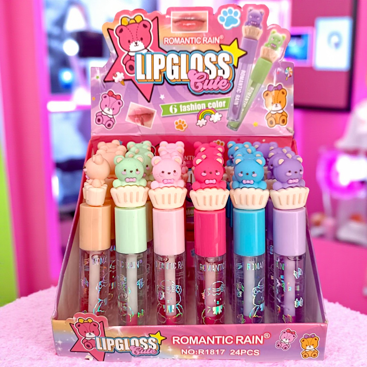 GLOSS DE OSITOS DE COLORES 24PZS R1817