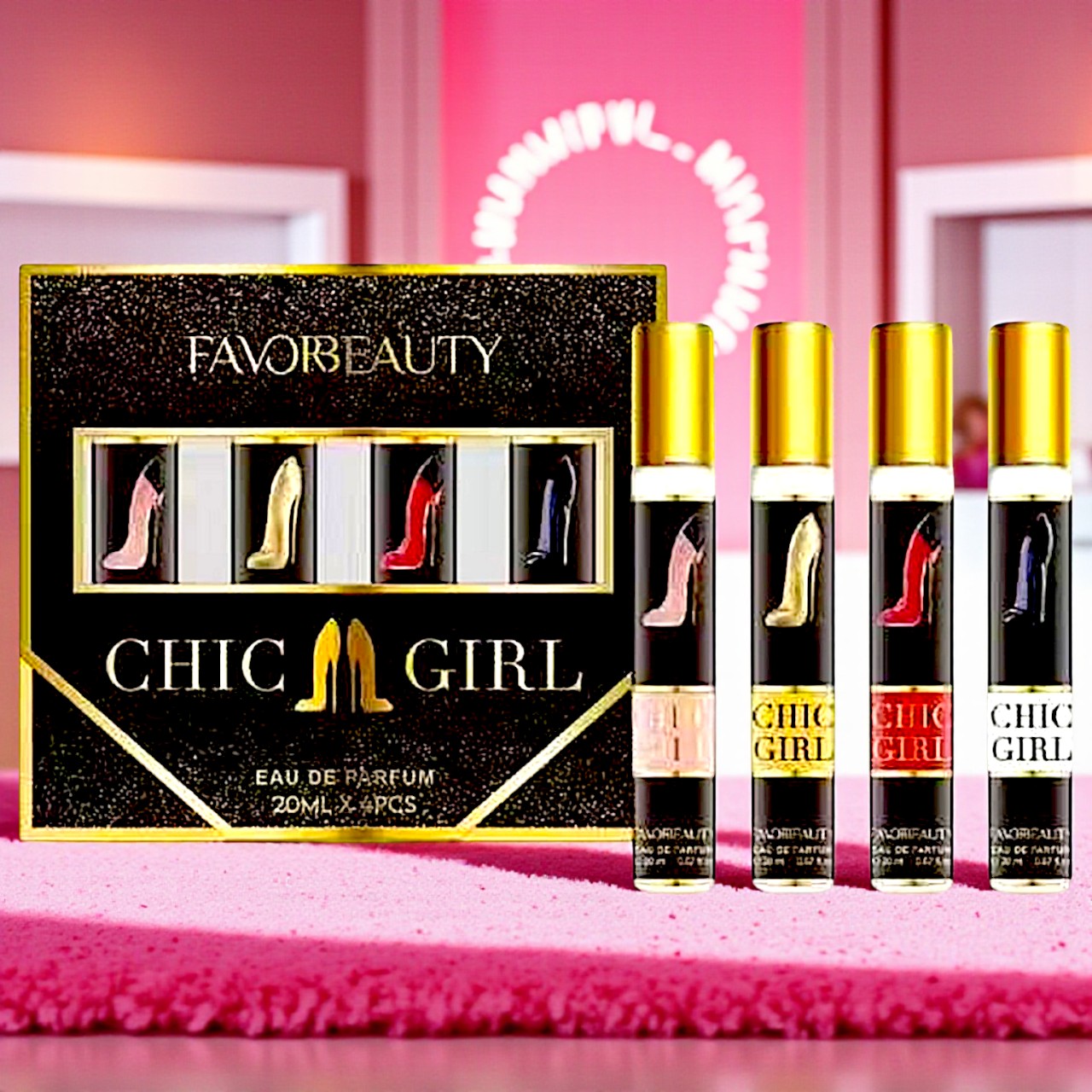 PERFUME DAMA CHIC GIRL CON 4PZS B5236