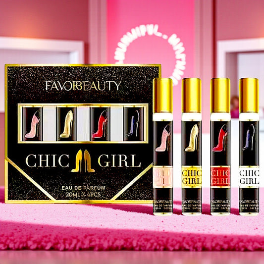 PERFUME DAMA CHIC GIRL CON 4PZS B5236