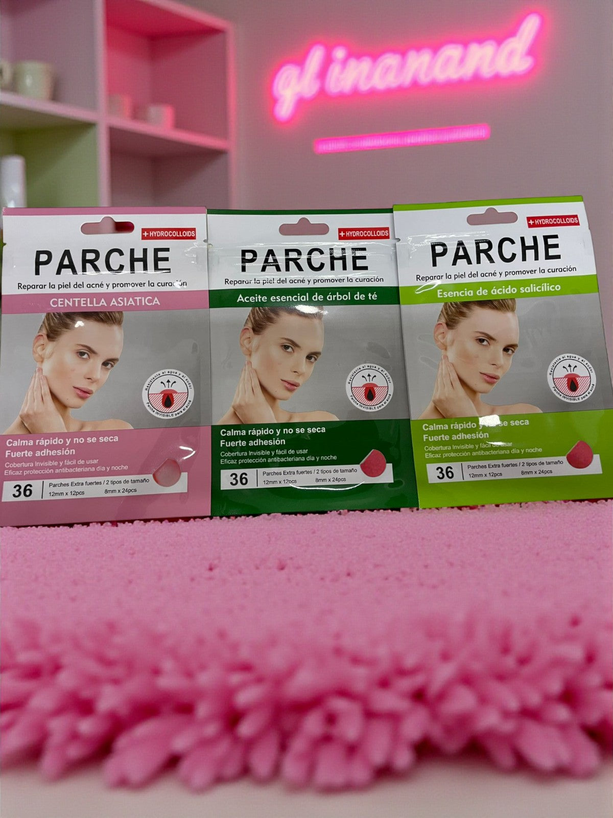 PARCHES PARA ACNE CON INGREDIENTES NATURALES 12PZS YMX-3076